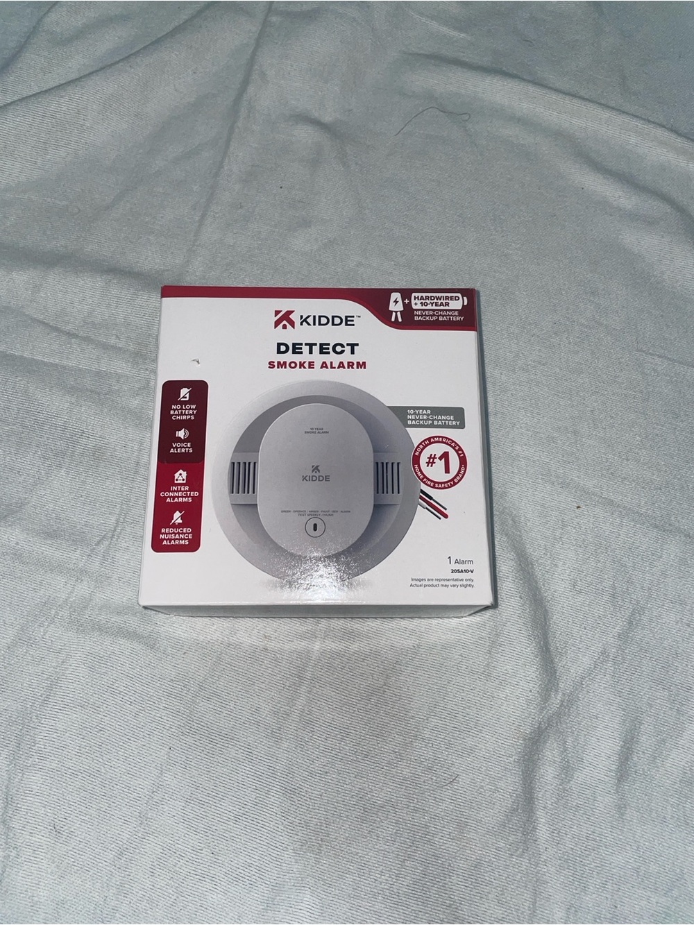 Kidde Detect Hardwired Smoke Alarm with 10-Year Backup Battery – New in Box